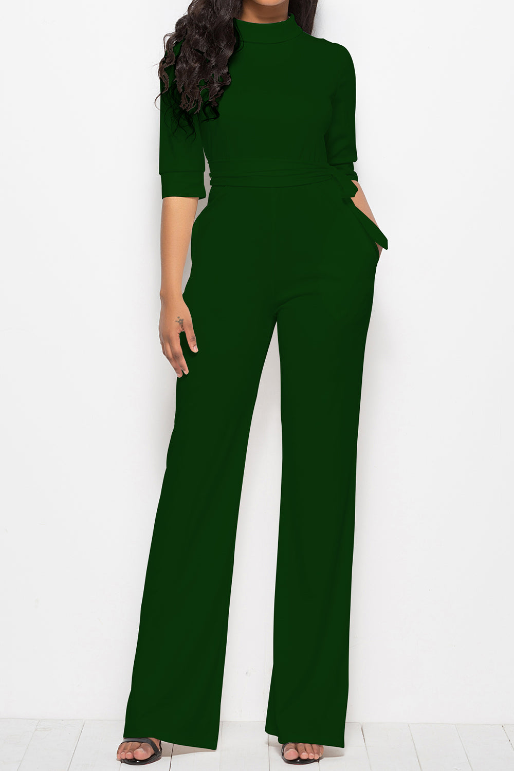 Rachel Mock Neck Jumpsuit