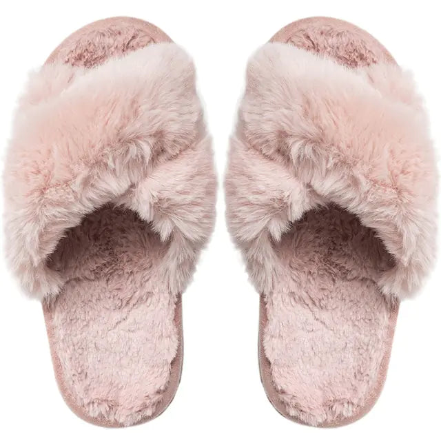 Plush Posh Fur Slippers