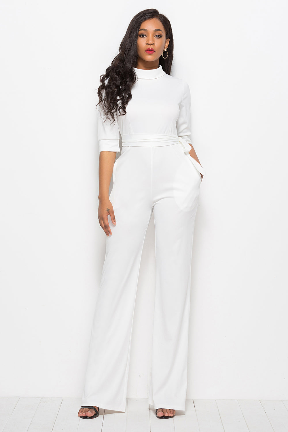 Rachel Mock Neck Jumpsuit