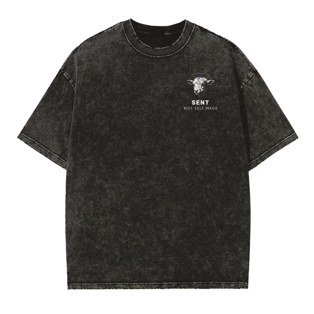 Silent Lamb Vintage Washed Frayed Edge Tee