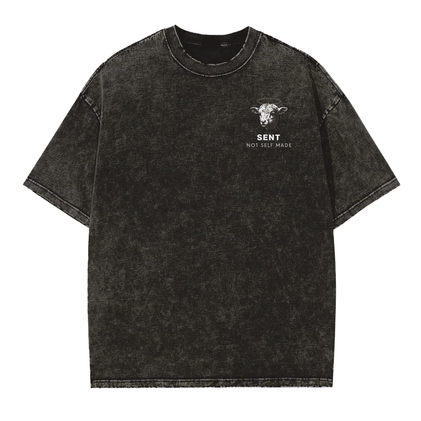 Silent Lamb Vintage Washed Frayed Edge Tee