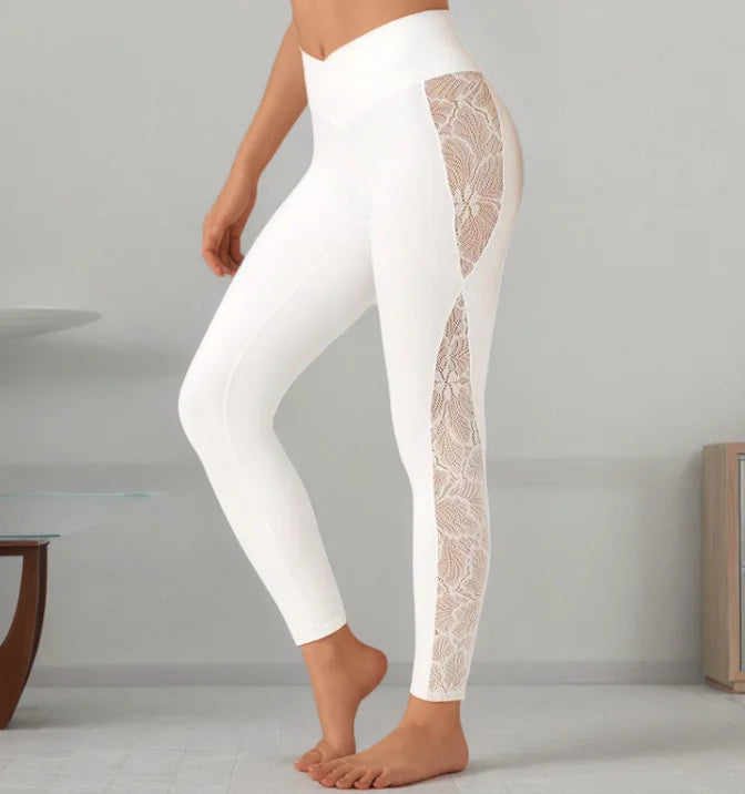 SlimFit Lace Yoga Pants