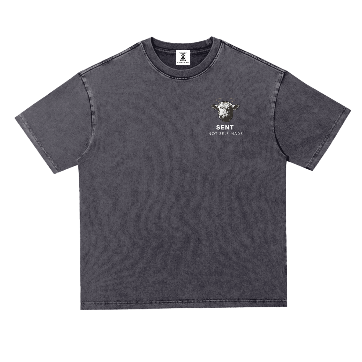 Silent Lamb Snow Wash Heavyweight Oversize Tee
