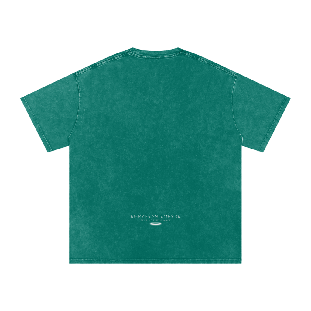 Grace & Green Snow Washed Oversized Cotton Tee