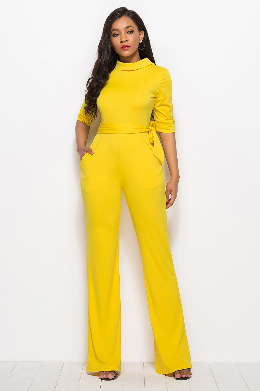 Rachel Mock Neck Jumpsuit