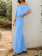Elegant Ease Off the Shoulder Jumpsuit