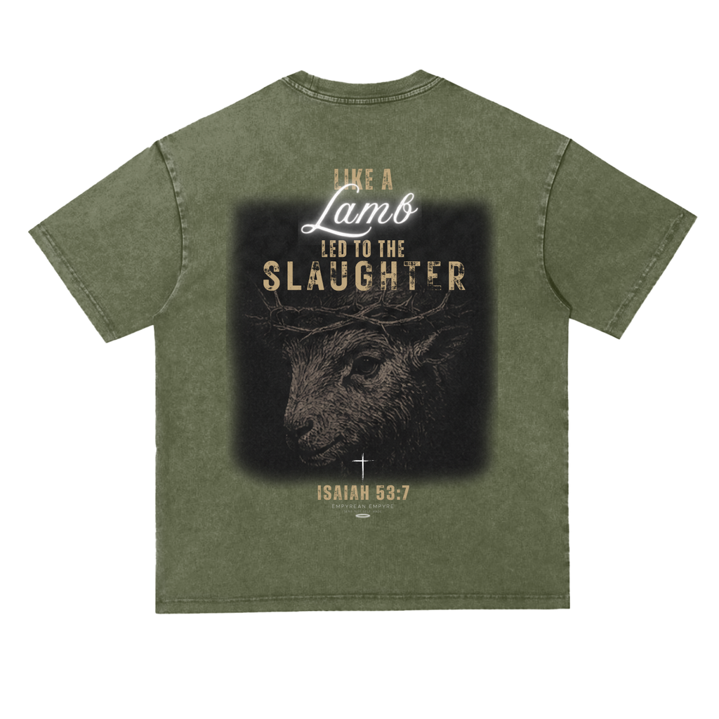 Silent Lamb Snow Wash Heavyweight Oversize Tee