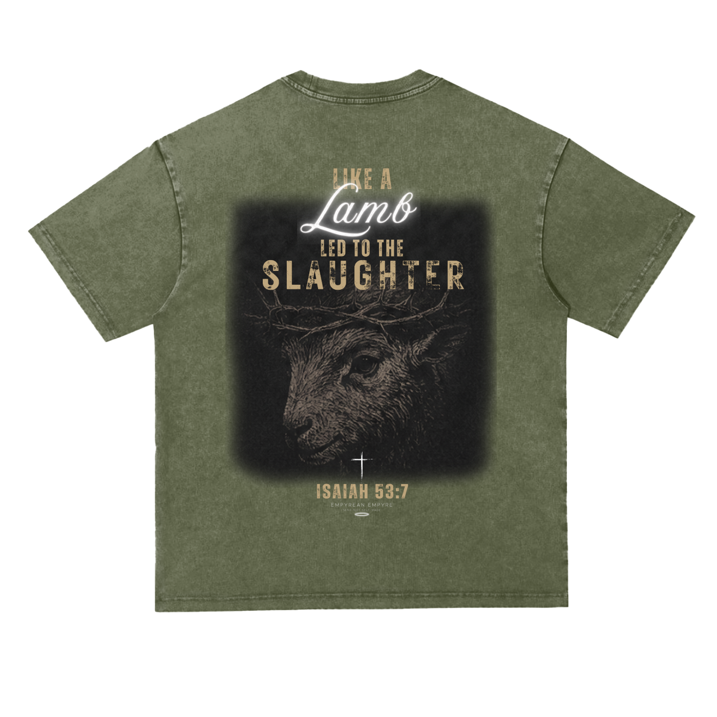 Silent Lamb Snow Wash Heavyweight Oversize Tee