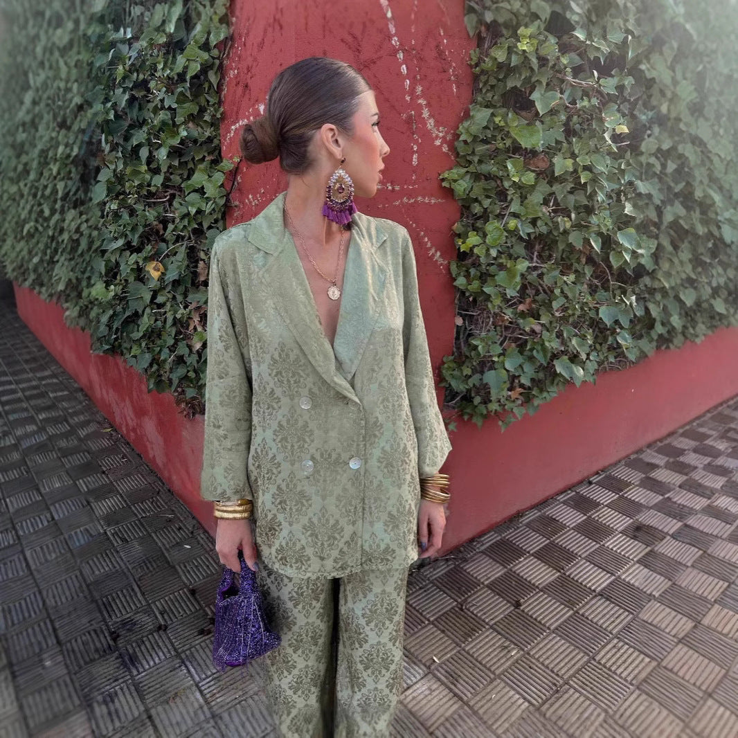 EuroChic Fashion Blazer & Pants Set