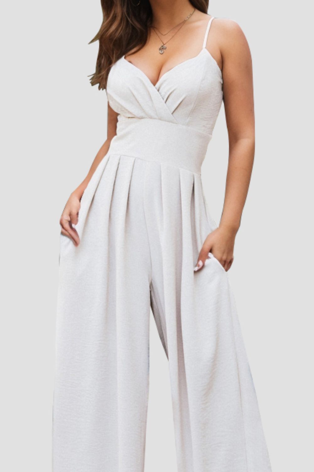 Heavenly Flow Spaghetti Strap Jumpsuit