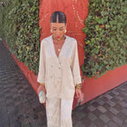 EuroChic Fashion Blazer & Pants Set