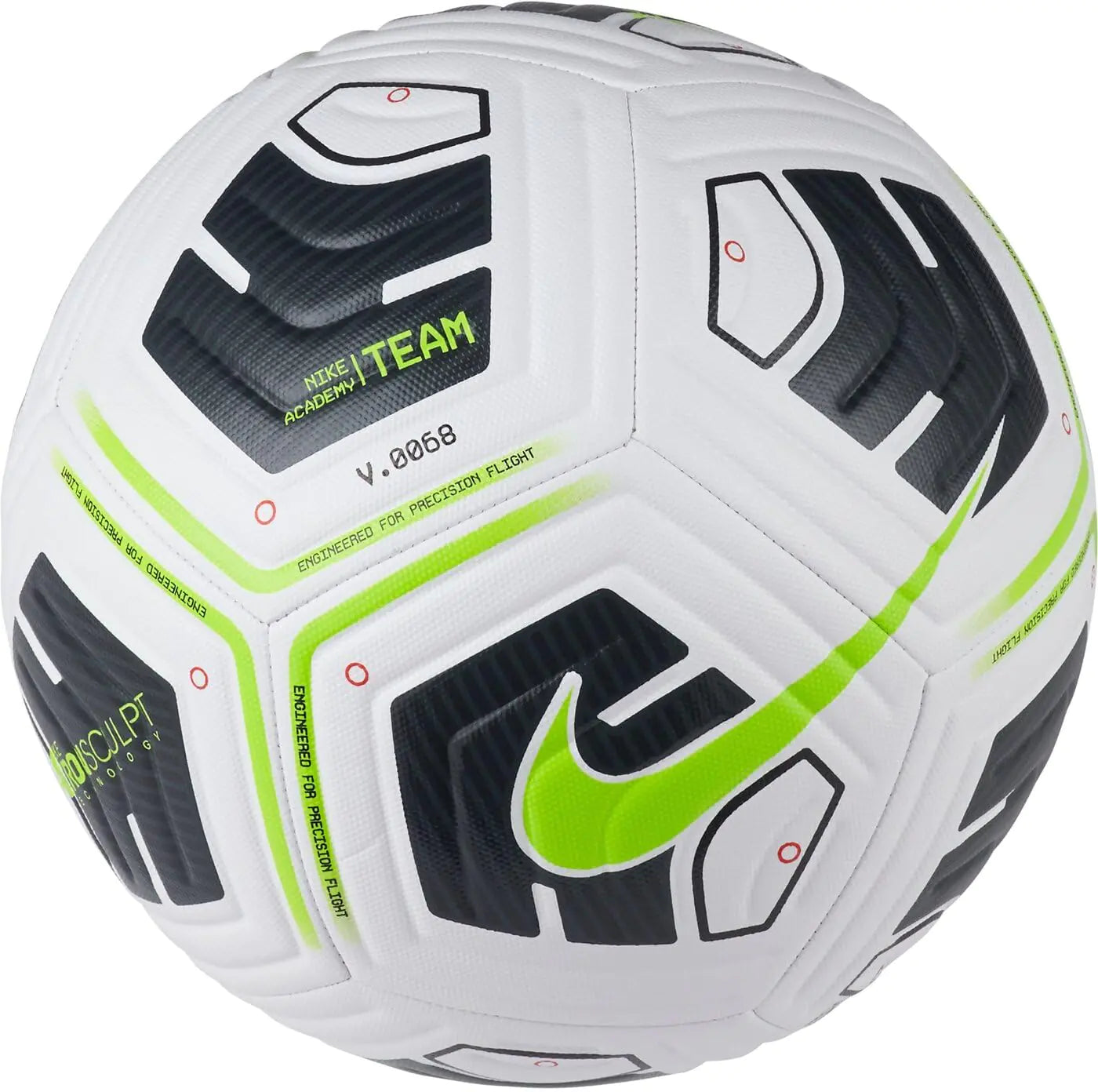 Nike Academy - Team Fußball Ball 5 White / Black / Volt