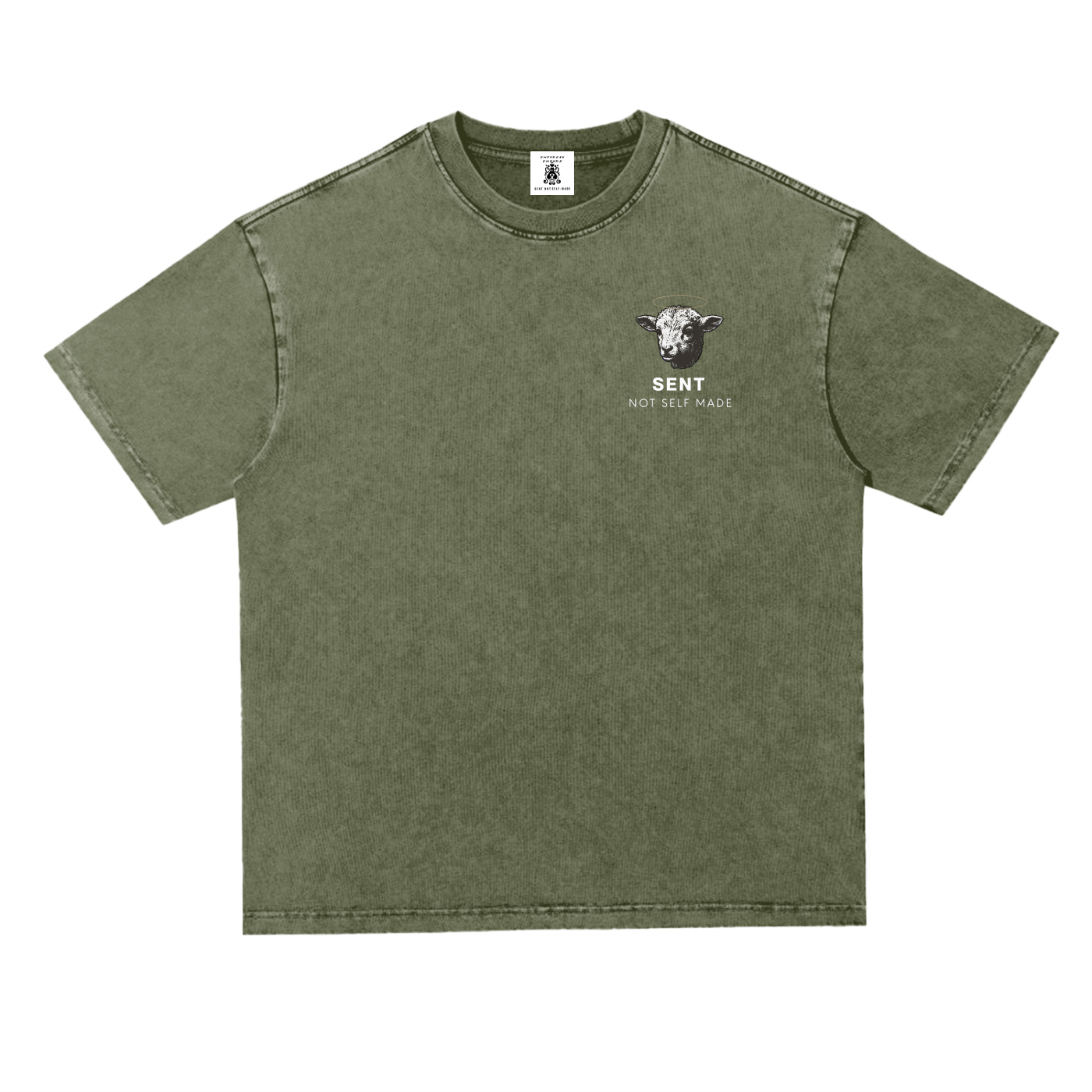 Silent Lamb Snow Wash Heavyweight Oversize Tee