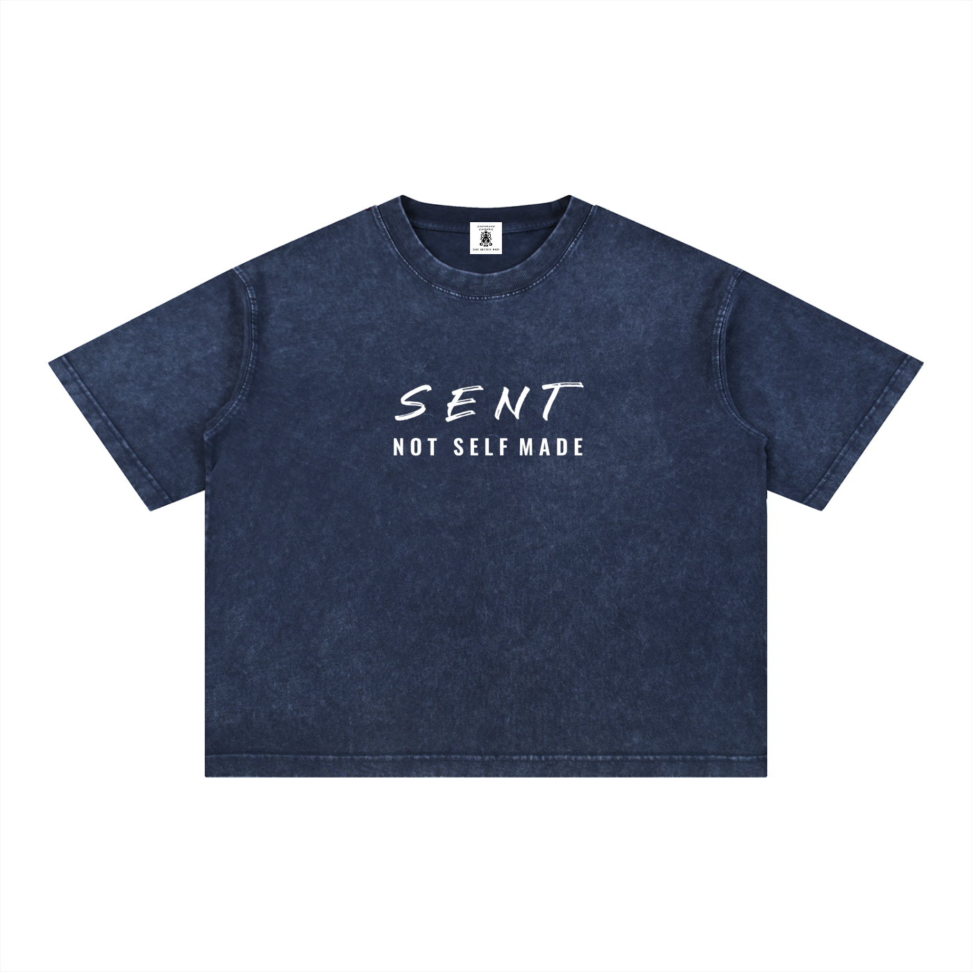 Sent Not Self Made Mineral Wash Boxy Cotton Tee