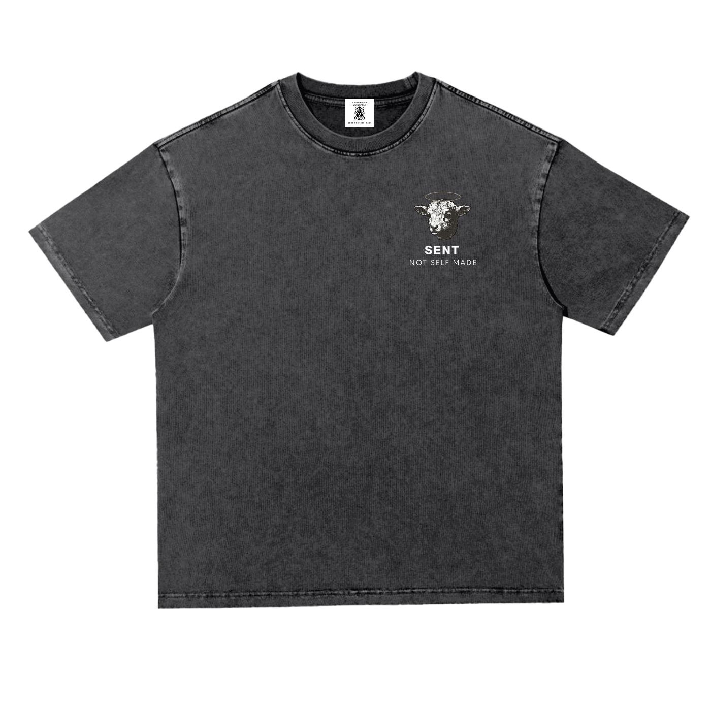 Silent Lamb Snow Wash Heavyweight Oversize Tee