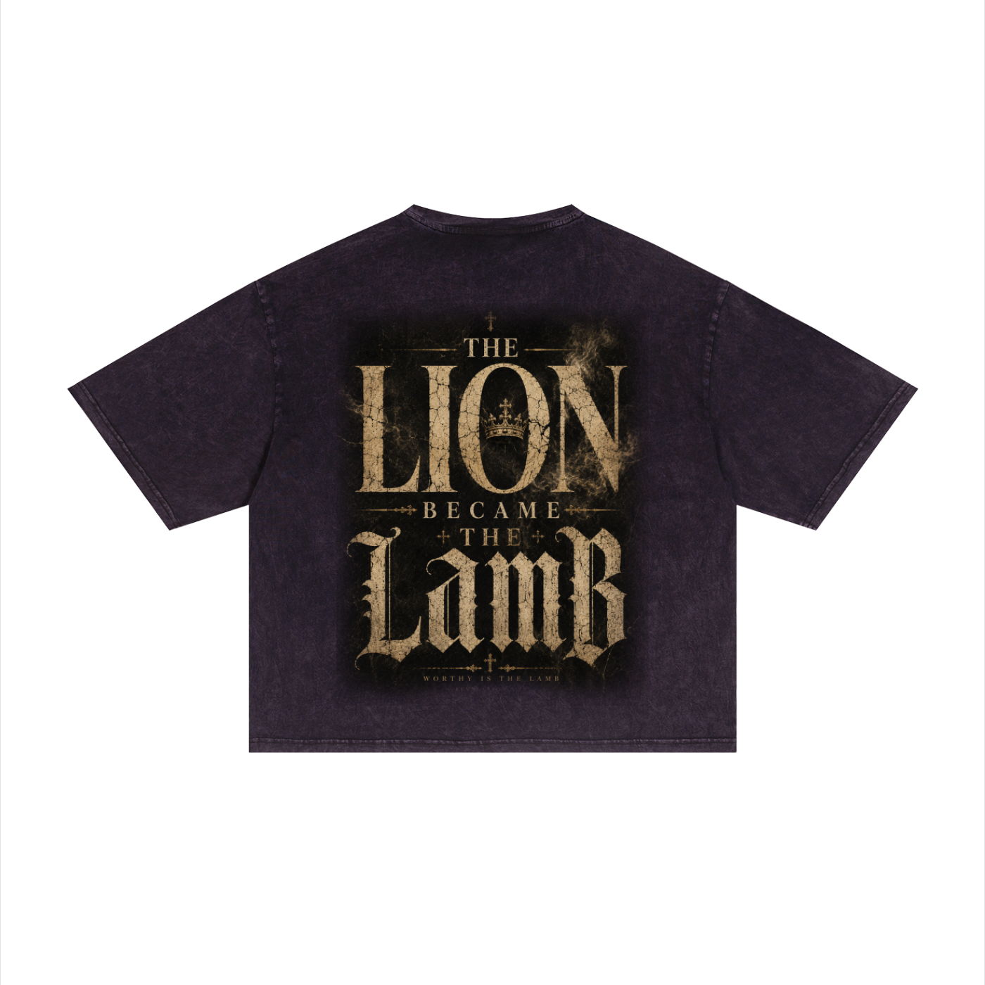 The Lion Became The Lamb Mineral Wash Boxy Tee