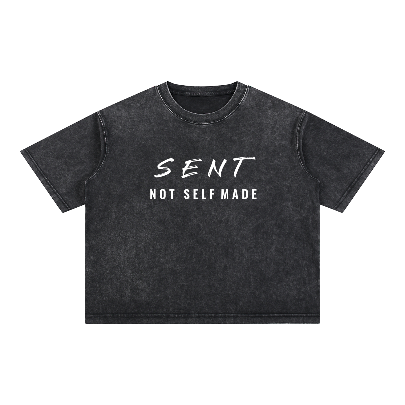 Sent Not Self Made Mineral Wash Boxy Cotton Tee