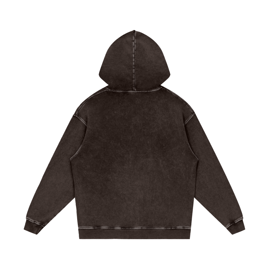 Sent Not Self Made Snow Washed Loose Cotton Hoodie