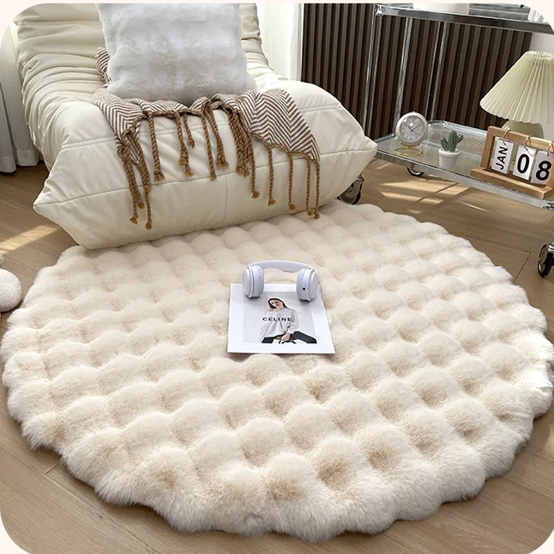 CozyCloud Round Plush Rug