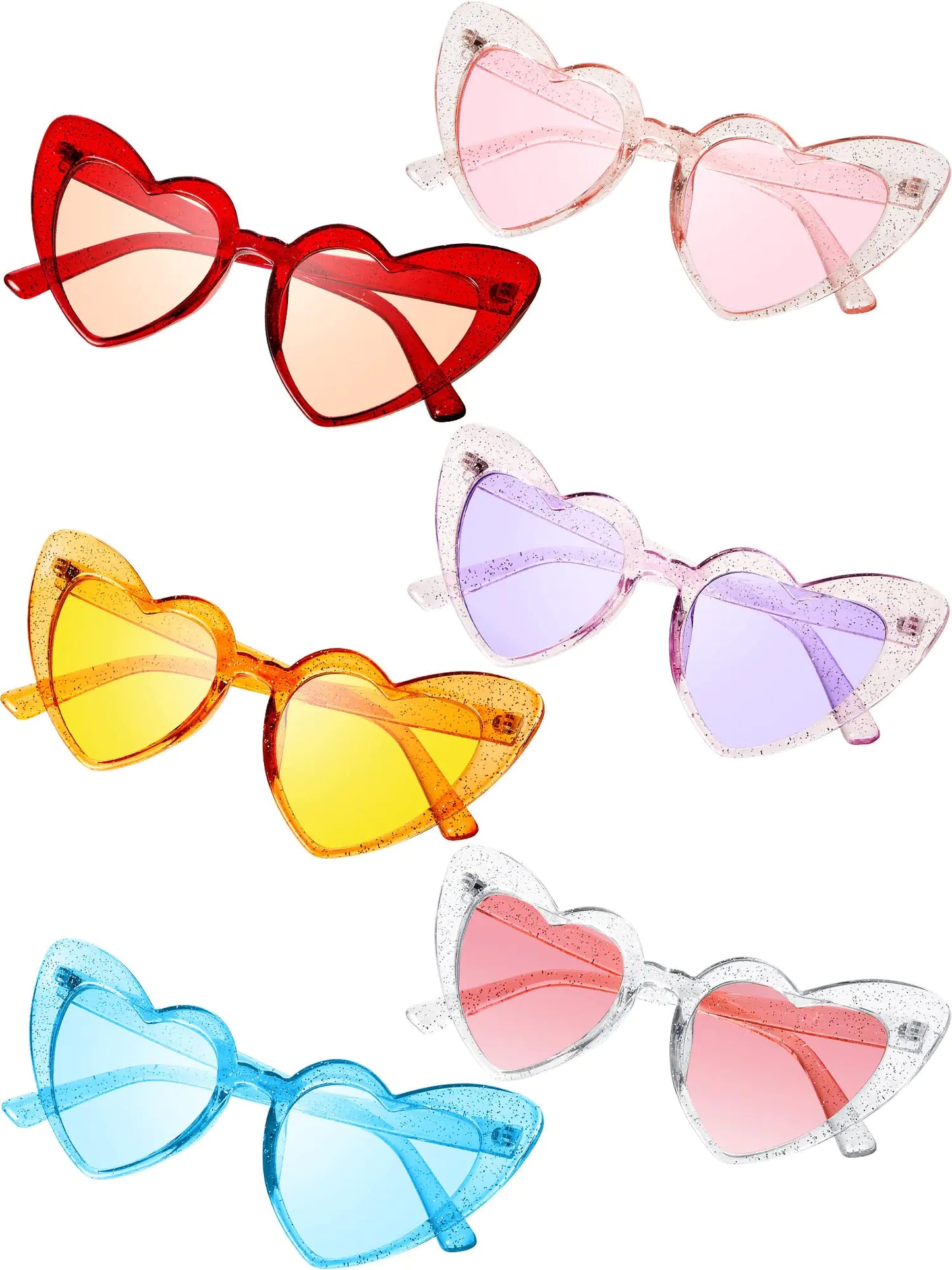 Lovestruck Heart-Shaped Sunglass Set