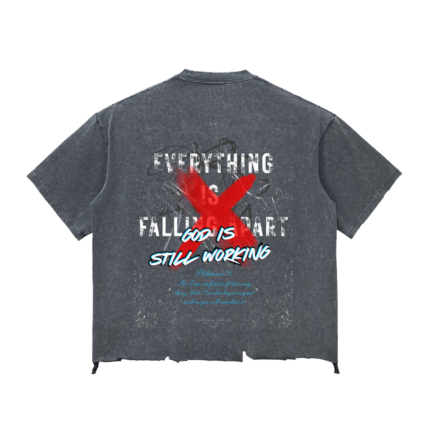 Redacted Hope Snow Wash Boxy Tee