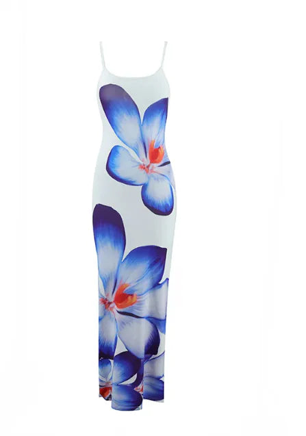 Petal Flow Backless Midi