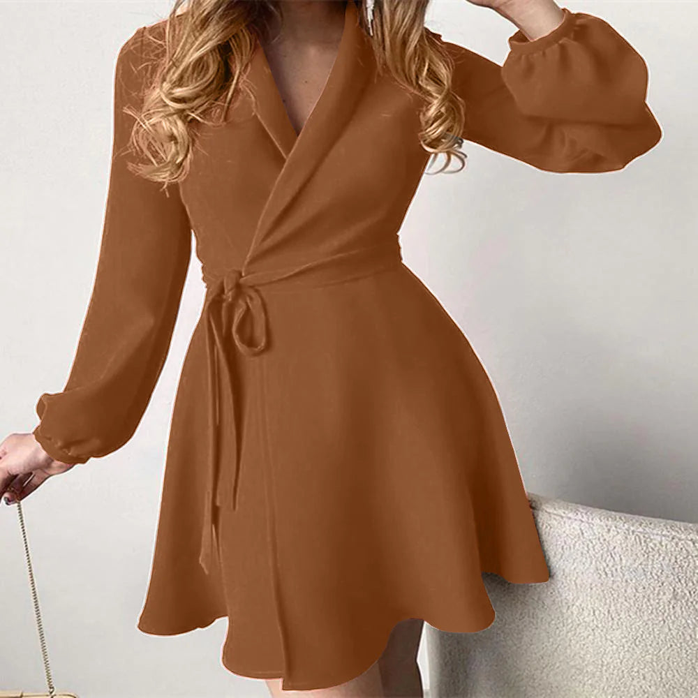 Bold Elegance Lace-Up Dress