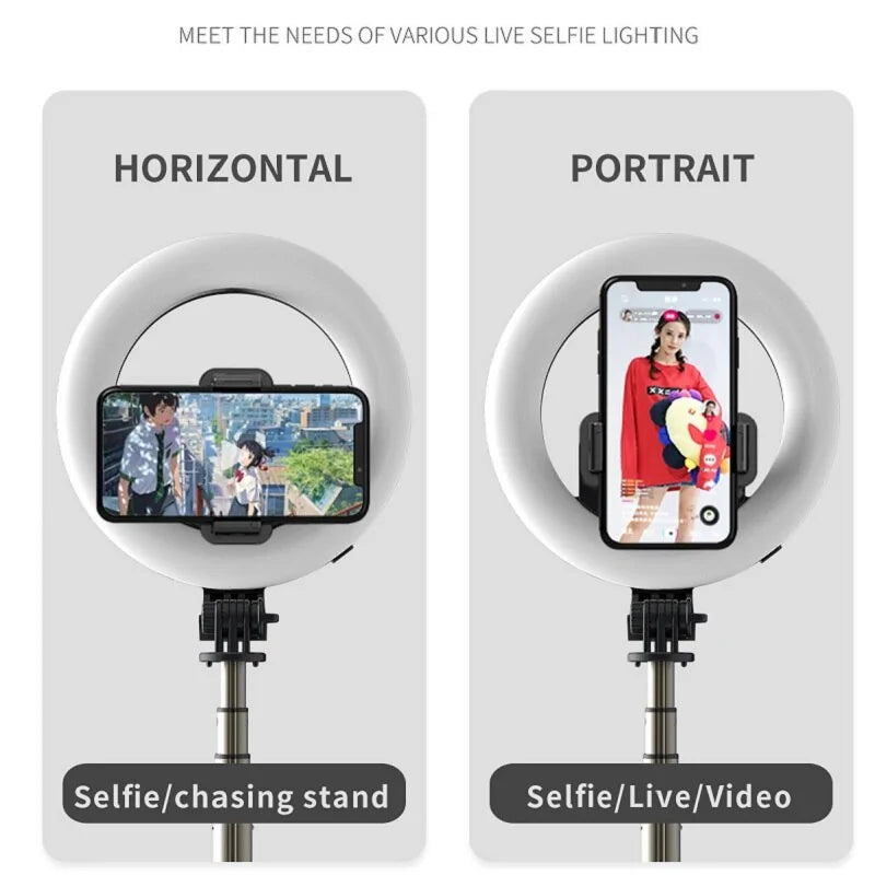 Glow & Go 4-in-1 Wireless Bluetooth Selfie Stick