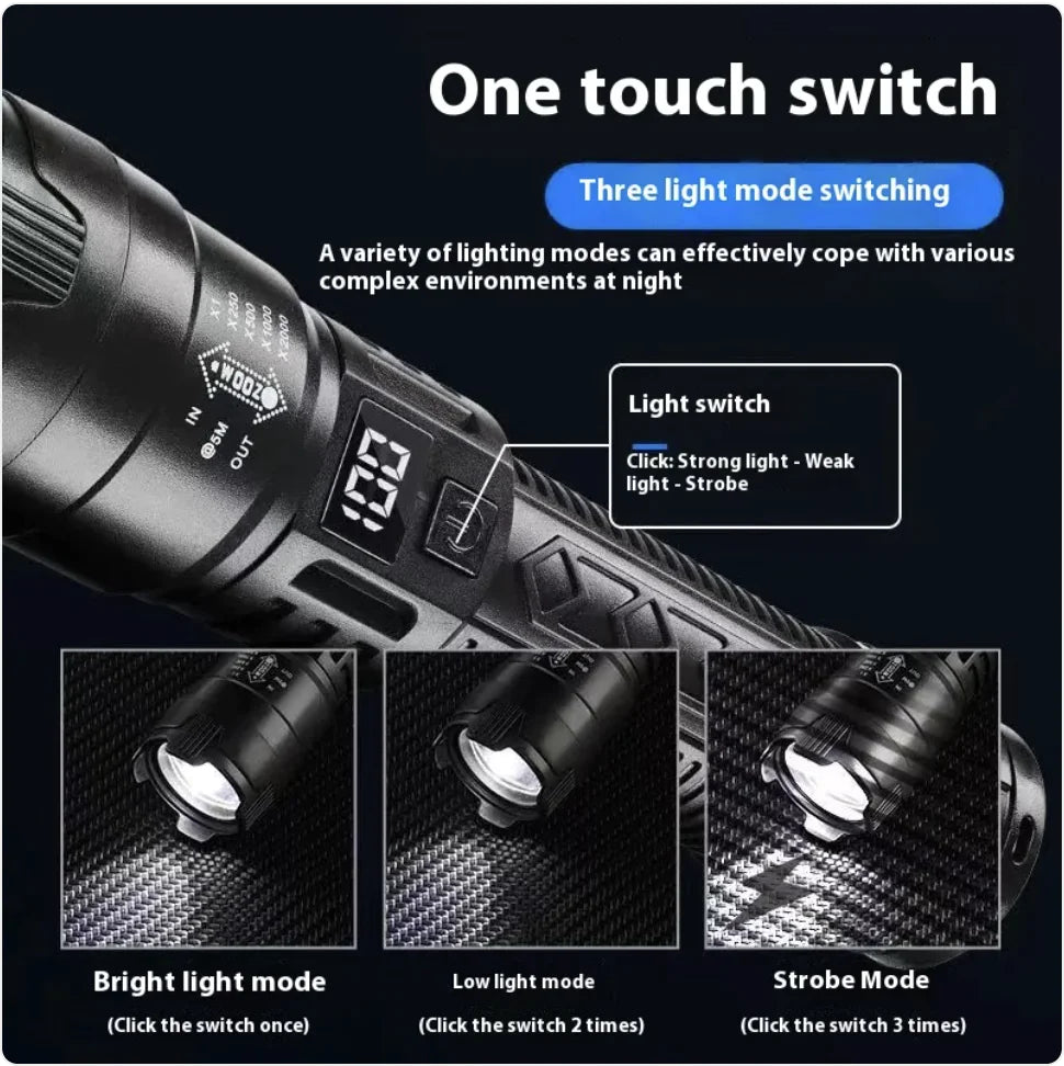 BrightBeam Rechargeable Flashlight