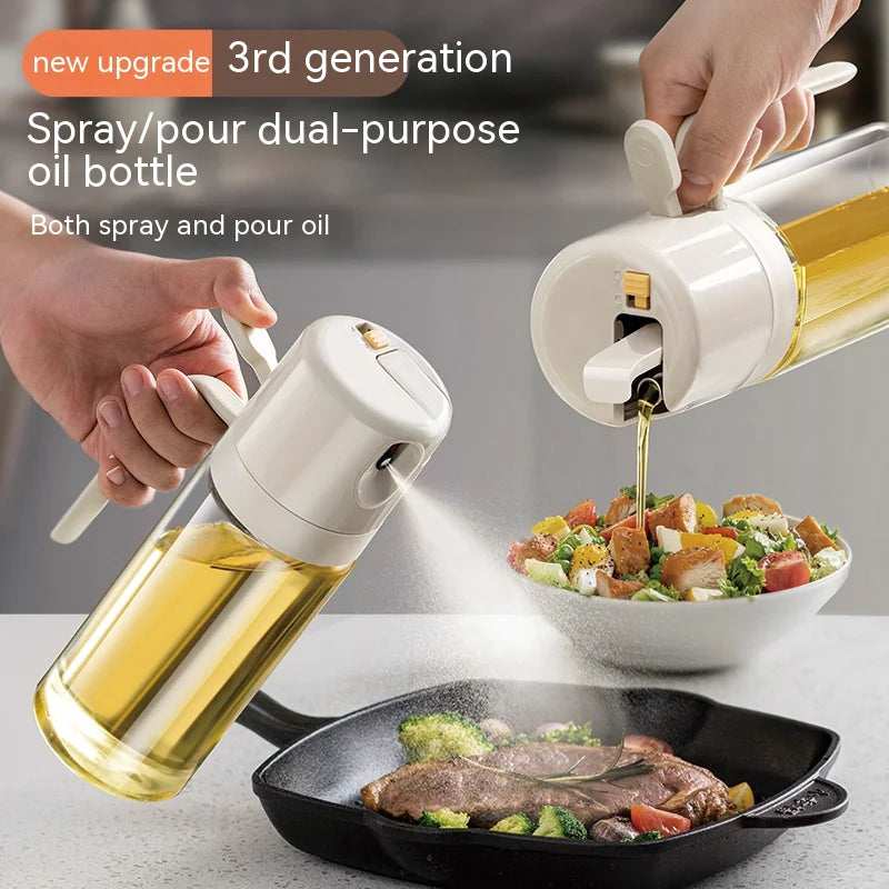 2in1 Oil Spray Bottle & Dispenser