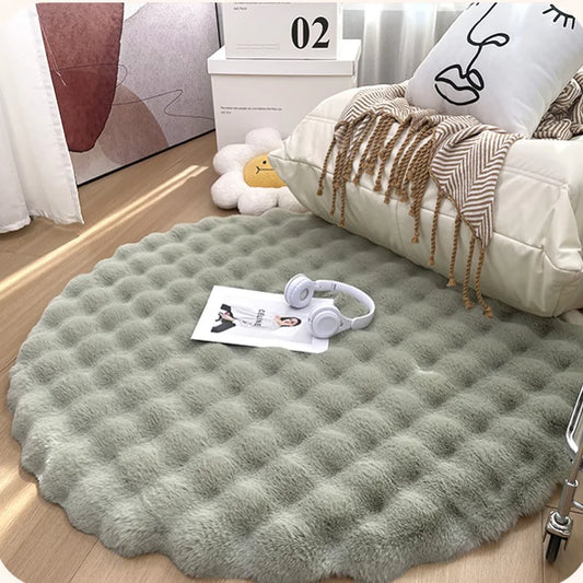 CozyCloud Round Plush Rug