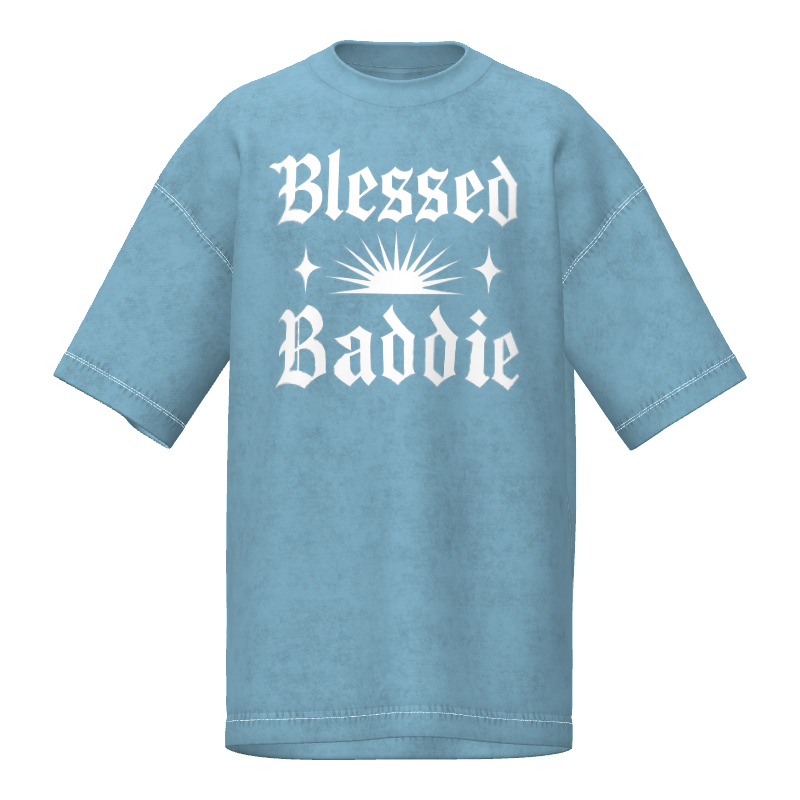 Blessed Baddie Snow Wash Tee
