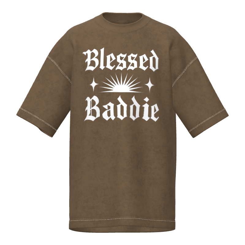 Blessed Baddie Snow Wash Tee