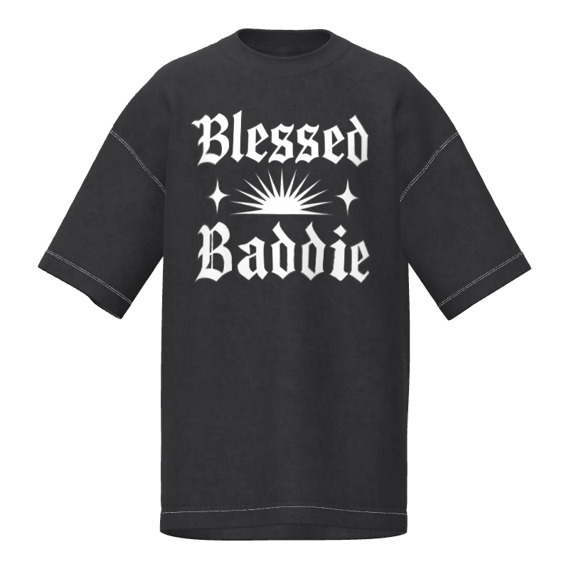 Blessed Baddie Snow Wash Tee
