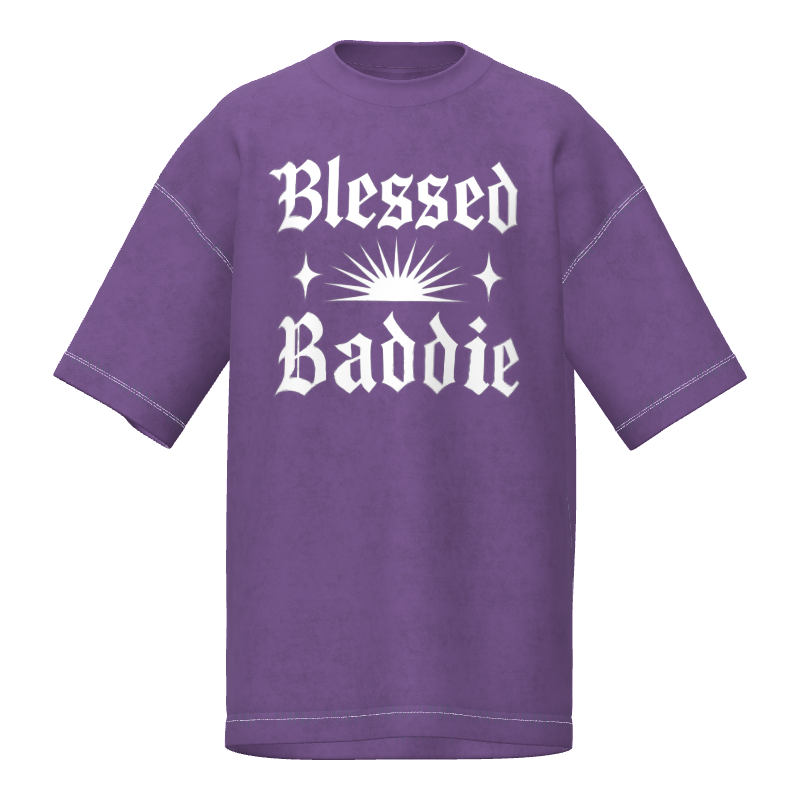Blessed Baddie Snow Wash Tee