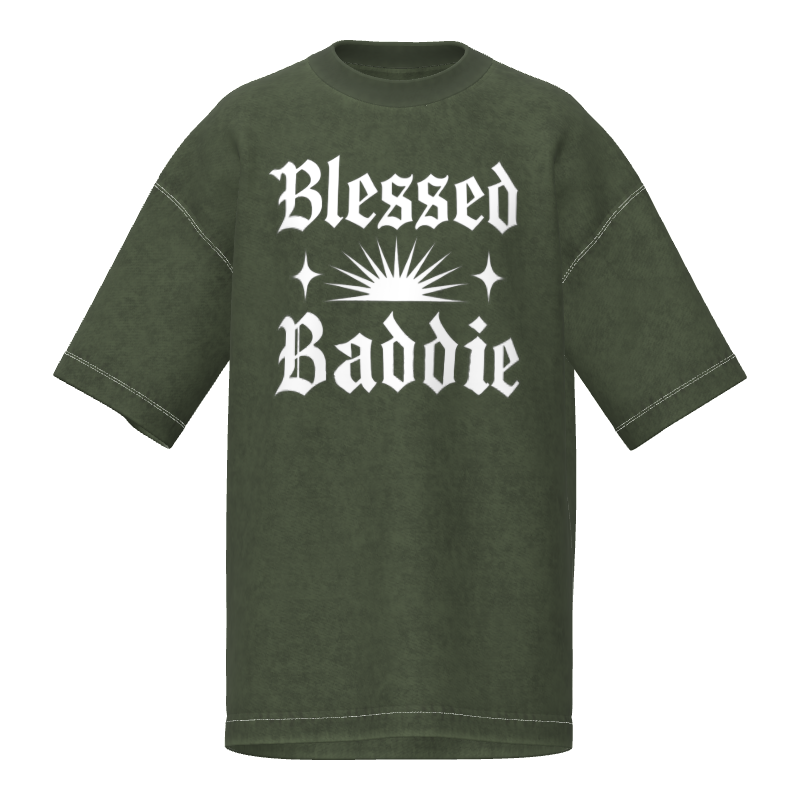 Blessed Baddie Snow Wash Tee