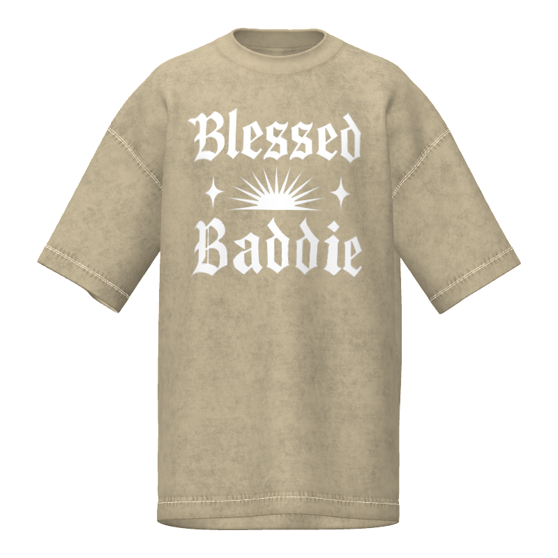 Blessed Baddie Snow Wash Tee