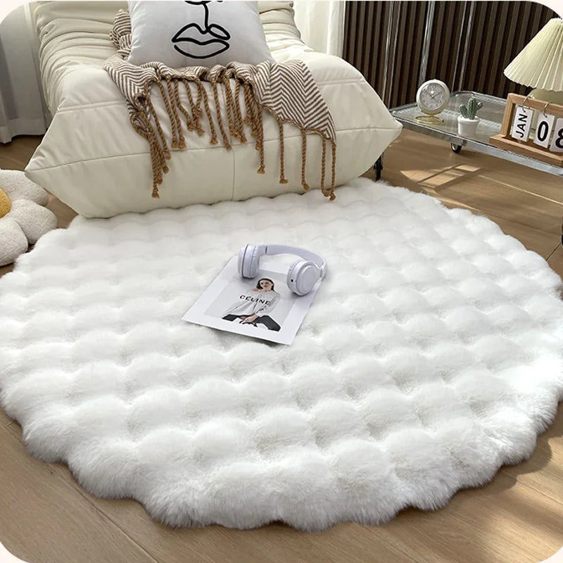 CozyCloud Round Plush Rug