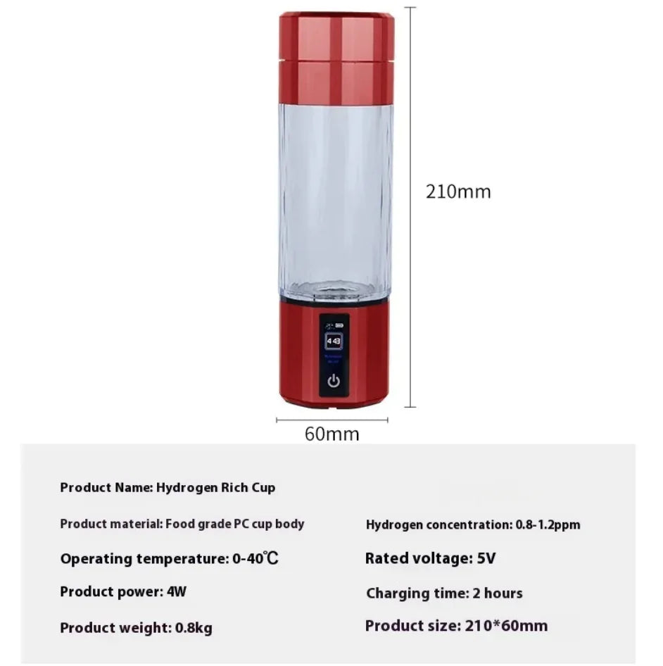 Portable Hydrogen-Rich Water Bottle