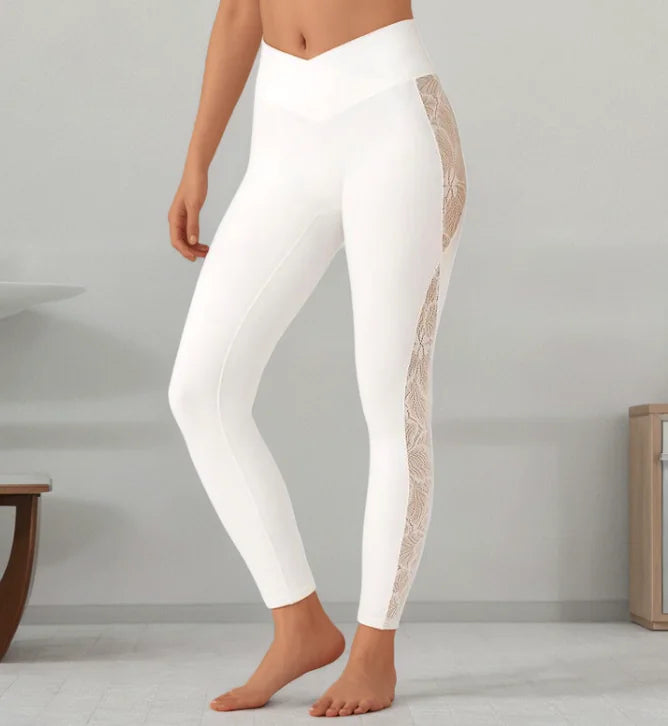 SlimFit Lace Yoga Pants