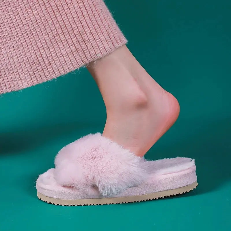 Plush Posh Fur Slippers