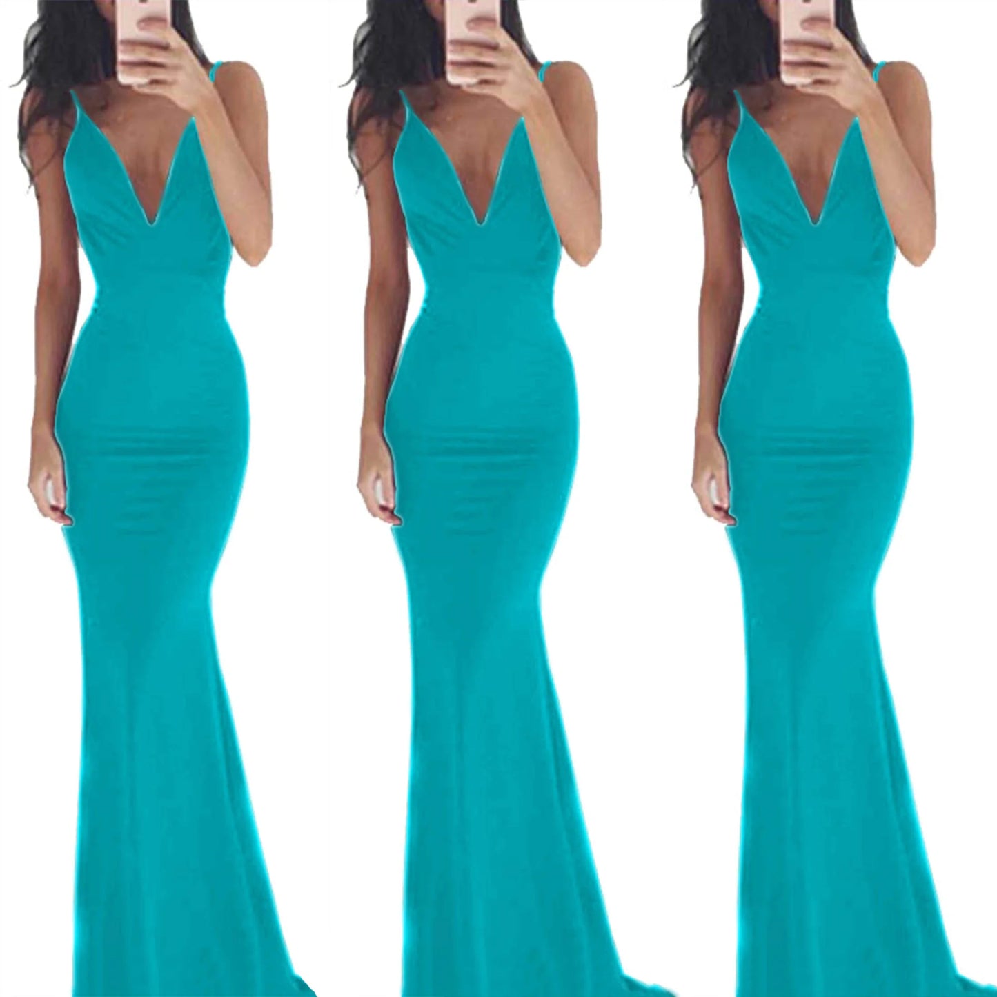 Elegant Backless Flow Maxi Dress