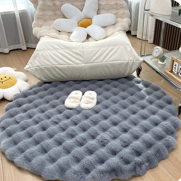 CozyCloud Round Plush Rug