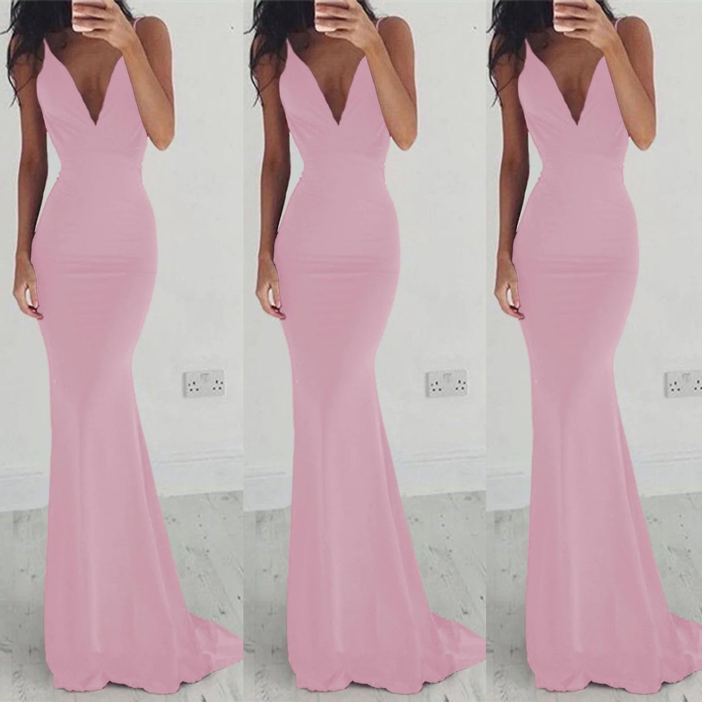 Elegant Backless Flow Maxi Dress