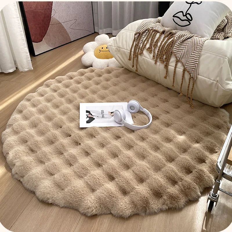 CozyCloud Round Plush Rug