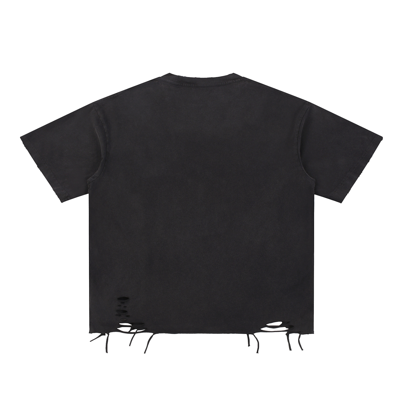 Bendecida Baddie Snow Wash Raw-Hem Tee
