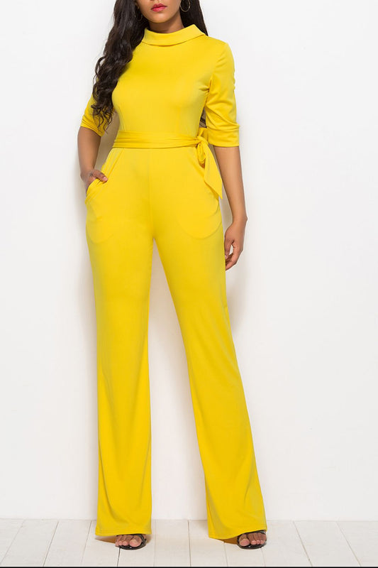 Rachel Mock Neck Jumpsuit