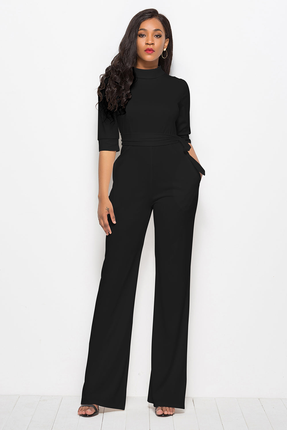 Rachel Mock Neck Jumpsuit