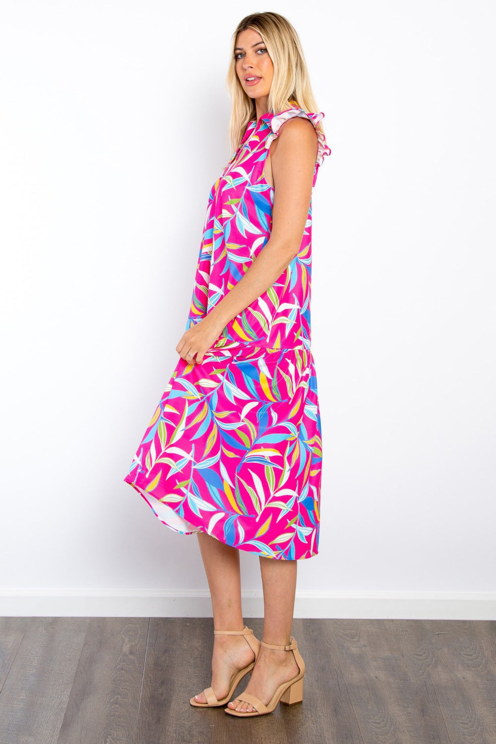 Rhapsody Ruffle Midi Dress