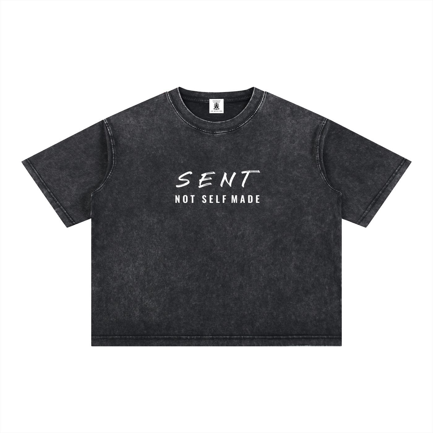 Sent Not Self Made Mineral Wash Boxy Cotton Tee